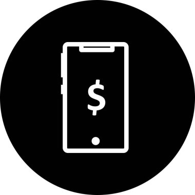 Vektör Mobil bankacılık simgesi 