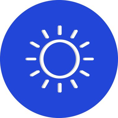 Vektör güneş simgesi illüstrasyonu