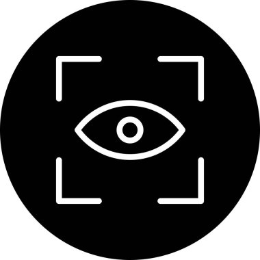 Vektör Göz Tarama simgesi 