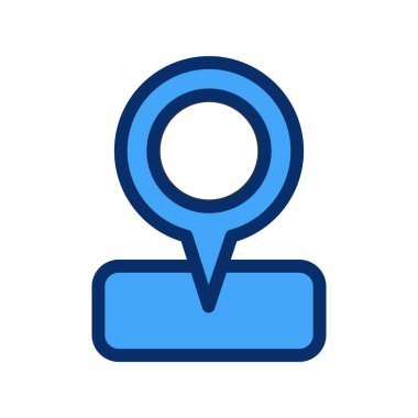 Vektör konumu simge illüstrasyonu