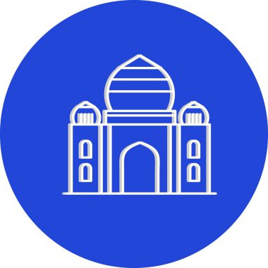  vektör Taj Mahal simgesi