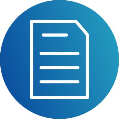 Vektör belgesi Simge illüstrasyonu