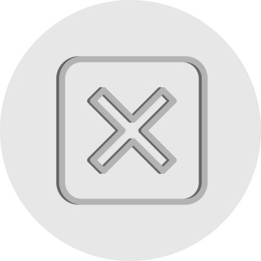 vektör İptal Edilen Simge Çizimi