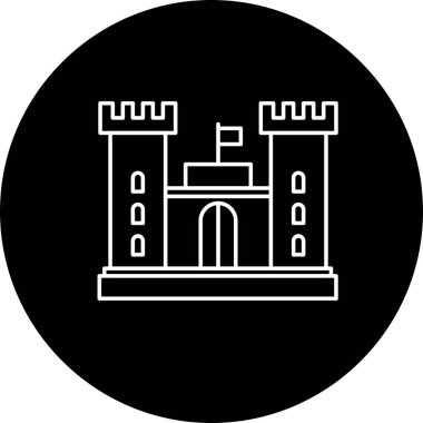 vektör Castle simgesi