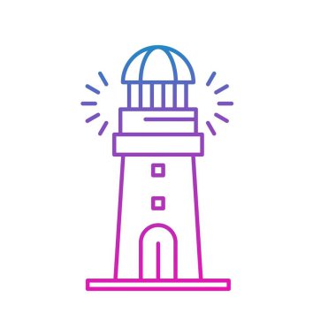 vektör Deniz feneri simgesi
