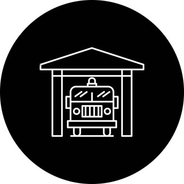 vektör Ateş İstasyonu simgesi 