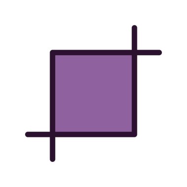 Vektör Kırpma simgesi illüstrasyonu