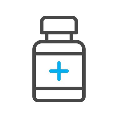 vektör Tıbbi şişe simgesi