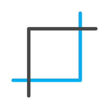 Vektör Kırpma simgesi illüstrasyonu