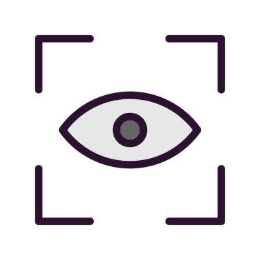 Vektör Göz Tarama simgesi 