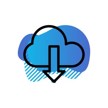 Vektör indirme Simgesi illüstrasyonu