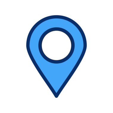 Vektör konumu simge illüstrasyonu