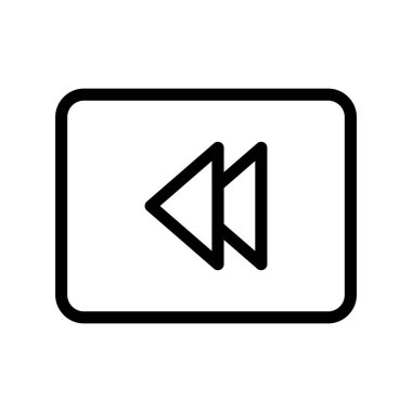 vektör simgesi geri sar