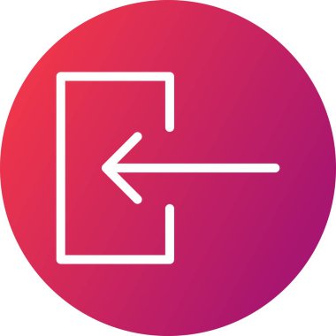 Sol vektör simgesi illüstrasyonu