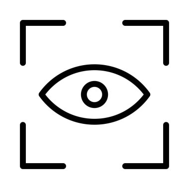 Vektör Göz Tarama simgesi 