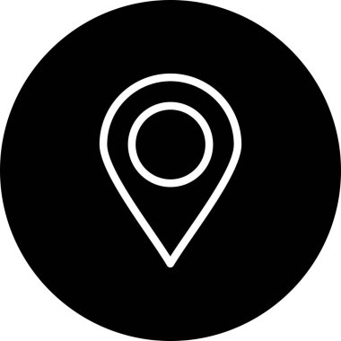 Vektör konumu simge illüstrasyonu