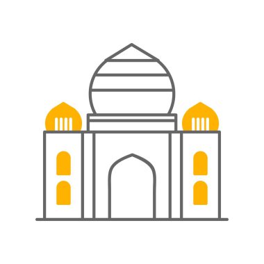  vektör Taj Mahal simgesi