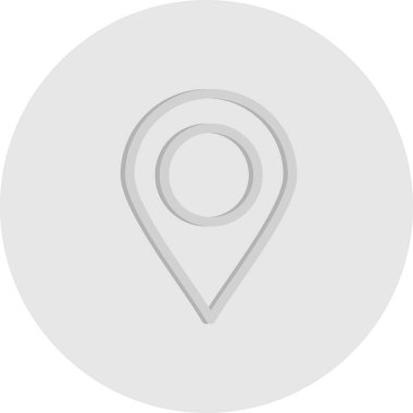 Vektör konumu simge illüstrasyonu