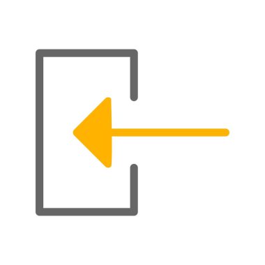 Sol vektör simgesi illüstrasyonu