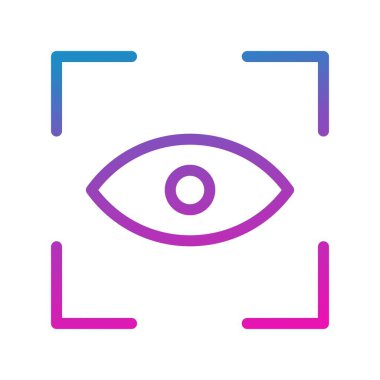 Vektör Göz Tarama simgesi 