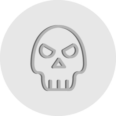 vektör Kafatası simgesi