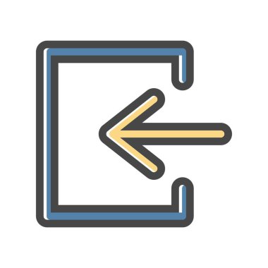  Vektör Oku sol simgesi 