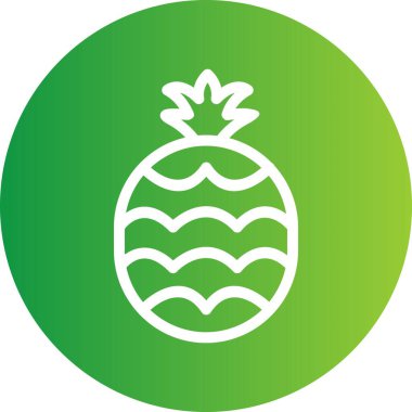 vektör ananas simgesi sembolü