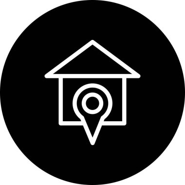 Vektör Ev konumu simgesi 