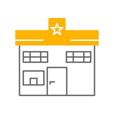 vektör polis karakolu simgesi 