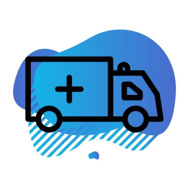 Vektör Ambulans simgesi çizimi