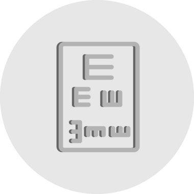 Vektör Göz testi simgesi 