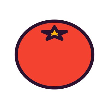 vektör domates simgesi