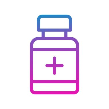 vektör Tıbbi şişe simgesi