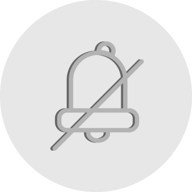  Vektör sessiz simgesi illüstrasyonu