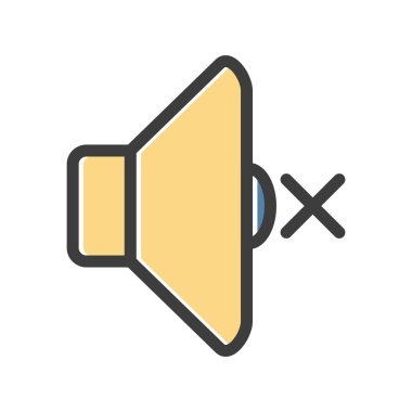 vektör Dilsiz simgesi