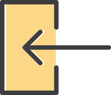 Sol vektör simgesi illüstrasyonu