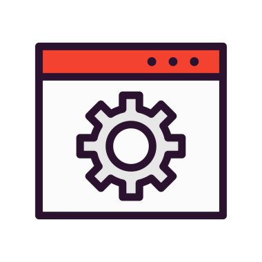 vektör web sitesi simgesi