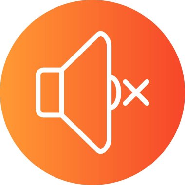 vektör Dilsiz simgesi