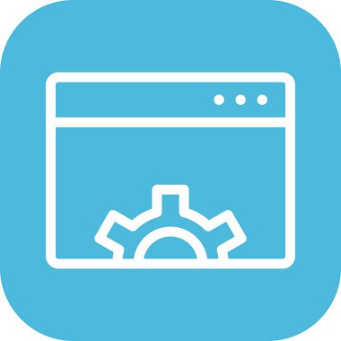 vektör Tarayıcı ayarı simgesi 