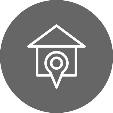 Vektör Ev konumu simgesi 