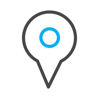 Vektör konumu simge illüstrasyonu