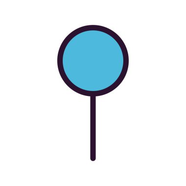 Vektör konumu simge illüstrasyonu