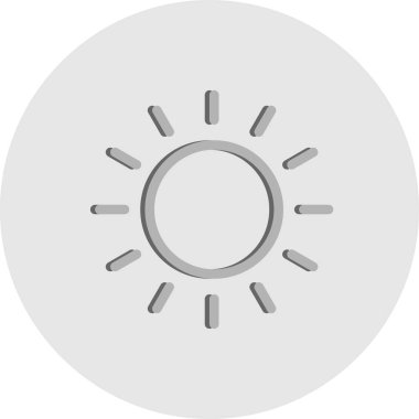 Vektör güneş simgesi illüstrasyonu