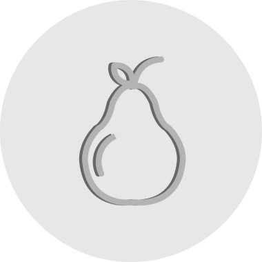 vektör armut simgesi