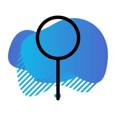 Vektör konumu simge illüstrasyonu