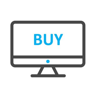  vektör çevrimiçi alışveriş simgesi 