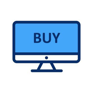  vektör çevrimiçi alışveriş simgesi 