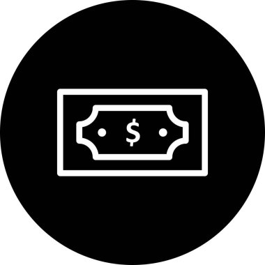 vektör Para Birimi Not simgesi 