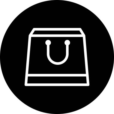 Vektör alışveriş torbası simgesi 