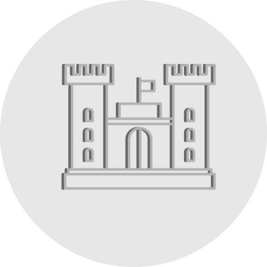 vektör Castle simgesi